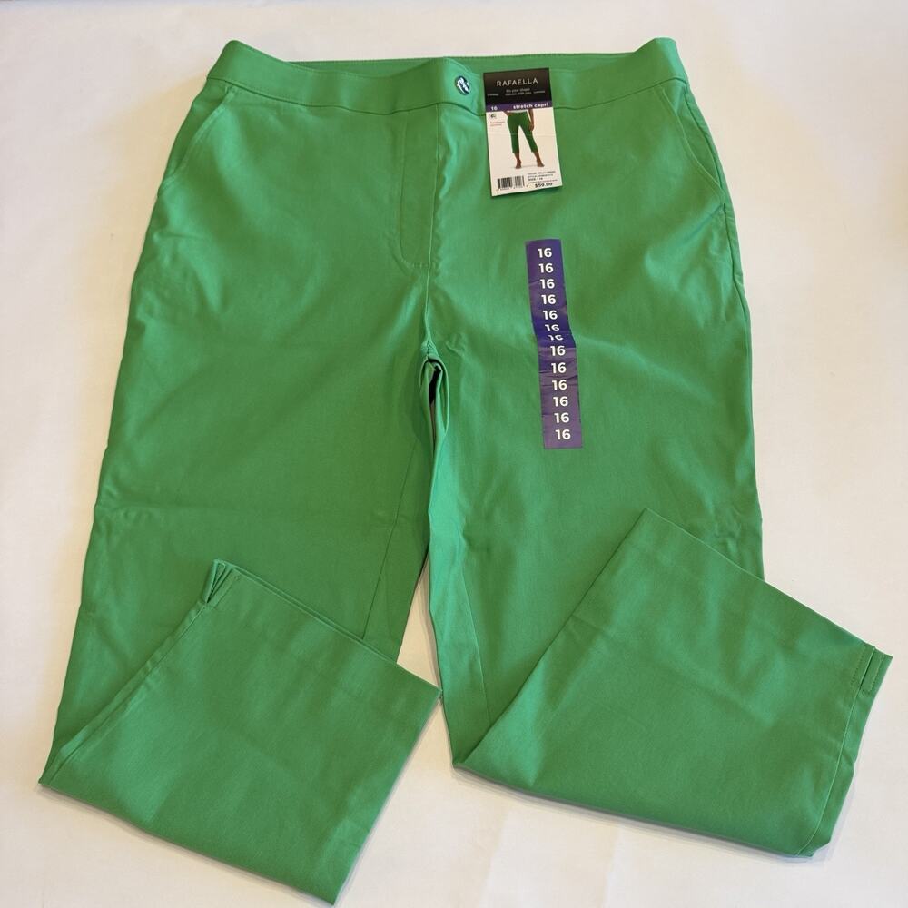 Rafaella Kelly Green Pull-On Capris